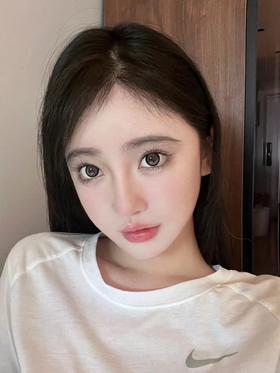Sntty月抛美瞳 SN-013银耀石灰 14.5mm