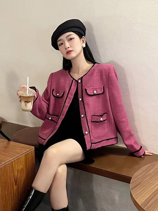 （清仓现货）【社群供T】0237法式高级气质单排扣小香外套（秒发） 商品图0