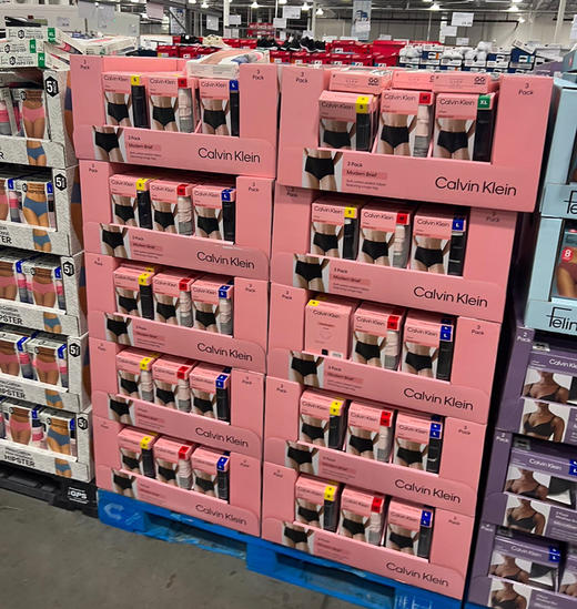 全棉新品上架！210元/3条装，美国🇺🇸直邮！🌸CK女士中腰包臀内裤三条装！💗版型好 不勒人 无任何束缚感 商品图7