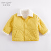 马克珍妮秋冬新款 男女童仿羊羔绒翻领棉衣 儿童外套221110 商品缩略图1
