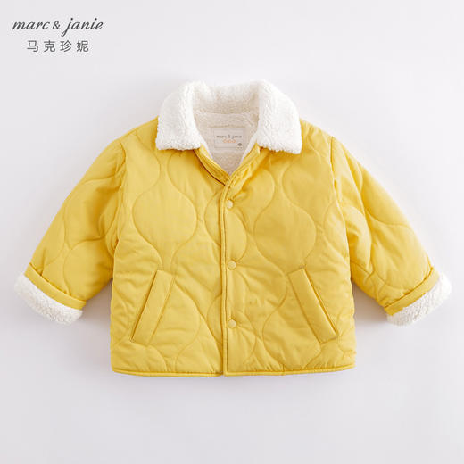 马克珍妮秋冬新款 男女童仿羊羔绒翻领棉衣 儿童外套221110 商品图1