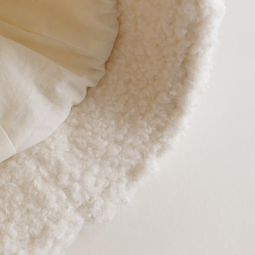 【马克珍妮 芦芙】冬装 女童植绒蝴蝶结仿羊驼渔夫帽221828 商品图5