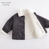 马克珍妮秋冬新款 男女童仿羊羔绒翻领棉衣 儿童外套221110 商品缩略图4