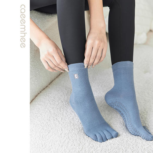 卡益均码中筒低帮五指防滑瑜伽袜KS4099 商品图2
