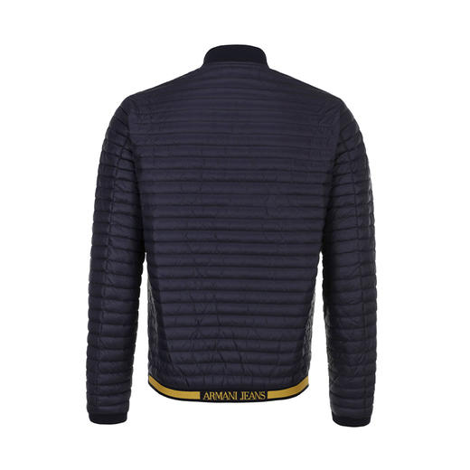 ARMANI 阿玛尼 男士徽标贴花长袖拉链羽绒服 蓝色 6Y6B39 6NLEZ 0583 商品图2