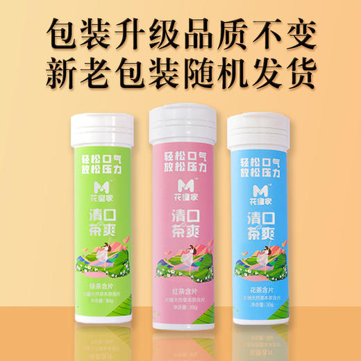 【可以吃的茶】花蜜家食茶理茶叶含片清口茶爽口香糖清新口气茶含片 商品图1