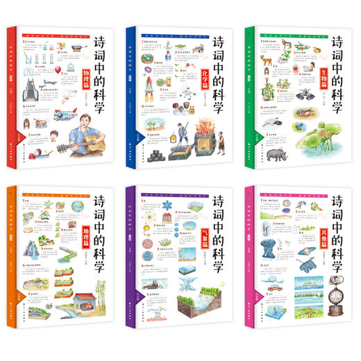 正版 注音版诗词中的科学全6册生命科学大气现象化学物理天文地理本古诗词大全集小学生必背古诗词课外阅读书籍文言文古诗词一本通 商品图1