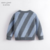 【柔蓝绒】马克珍妮秋冬新款 男童撞色条纹套头毛衣221518 商品缩略图1