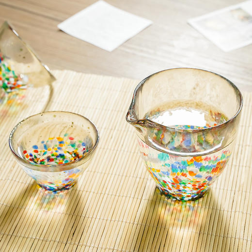 日本进口津轻手工清酒具一壶两杯套装 商品图4