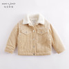马克珍妮秋冬新款 女童泡泡灯芯绒夹棉加绒外套221585 商品缩略图1