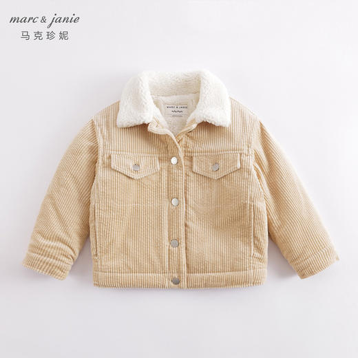 马克珍妮秋冬新款 女童泡泡灯芯绒夹棉加绒外套221585 商品图1