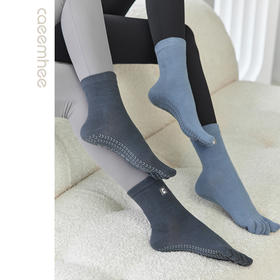 卡益均码中筒低帮五指防滑瑜伽袜KS4099