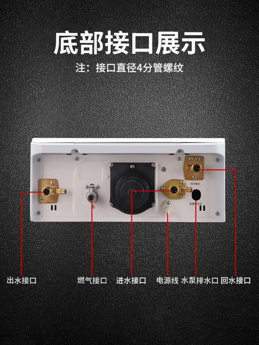 Vanward/万和 JSQ32-17SA5 燃气热水器 零冷水颁芙全面屏净化热水 商品图1