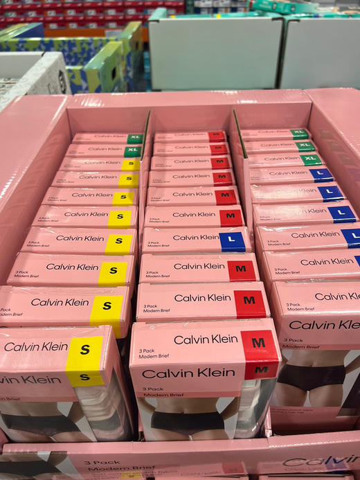 全棉新品上架！210元/3条装，美国🇺🇸直邮！🌸CK女士中腰包臀内裤三条装！💗版型好 不勒人 无任何束缚感 商品图2