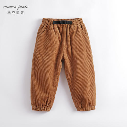 马克珍妮秋冬新款 男童泡泡灯芯绒加绒裤子 儿童长裤221771 商品图1