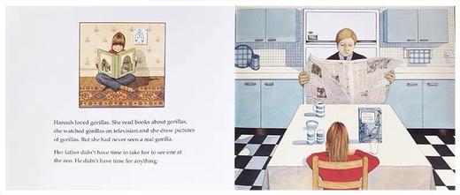 英文原版绘本Gorilla 大猩猩 4-8岁睡前故事图画书 大开平装 父女的情调启蒙 30周年纪念版安东尼布朗 商品图2