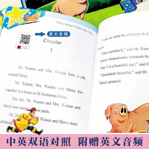 欧美家喻户晓的经典桥梁书——“小猪梅西”来啦！双语阅读，附赠英语朗读音频，大字注音，助力孩子迈入独立阅读！ 商品图3