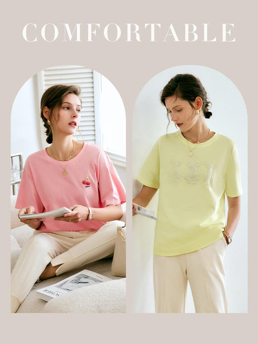 OLrain法式高级穿搭运动休闲裤女夏季2022新款开叉束脚锥形哈伦裤 商品图3