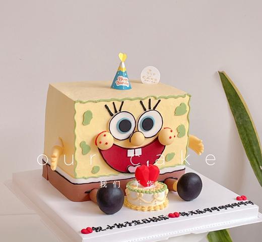 海绵宝宝立体蛋糕-低糖处理无添加 商品图4