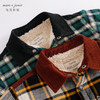 马克珍妮秋冬新款 男童格纹夹棉衬衫 儿童棉衣外套221312 商品缩略图3