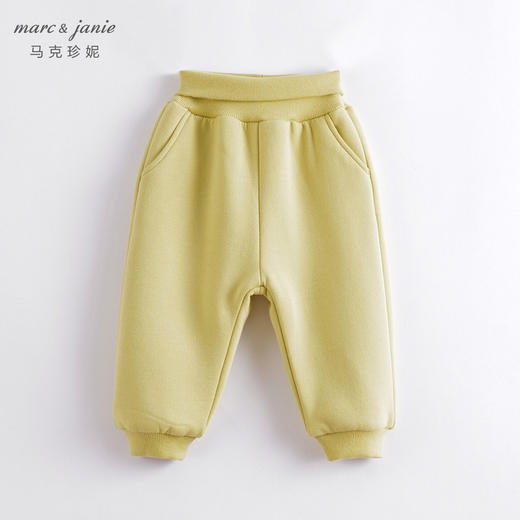 马克珍秋冬装新款 男女童高腰护肚加绒裤 儿童裤子221352 商品图2