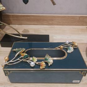 E-ZL-M211114  银杏叶纸巾抽 精工珐琅