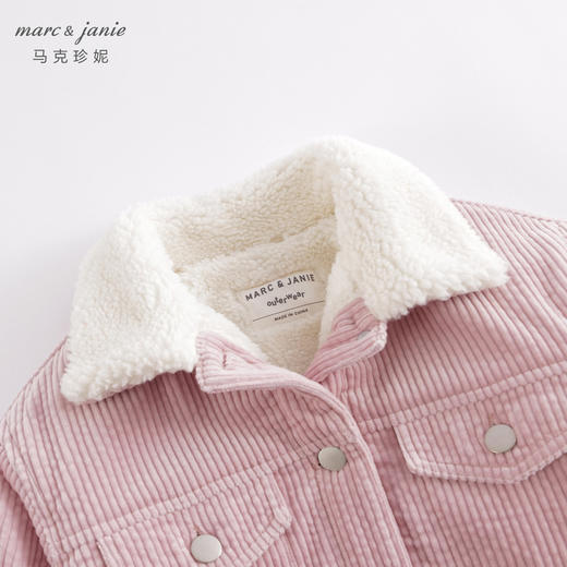 马克珍妮秋冬新款 女童泡泡灯芯绒夹棉加绒外套221585 商品图3