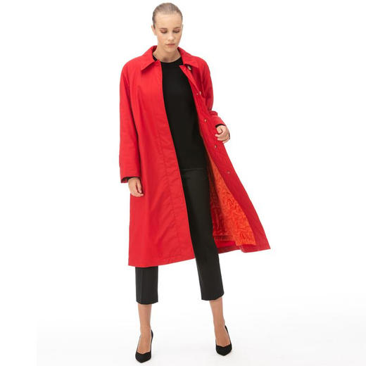 BURBERRY 巴宝莉 女士长袖大衣 红色 8002543 A1374 商品图3