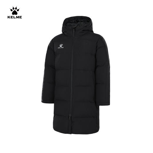 卡尔美22冬季新款棉服 运动休闲儿童长款连帽棉衣 过膝棉袄 商品图0