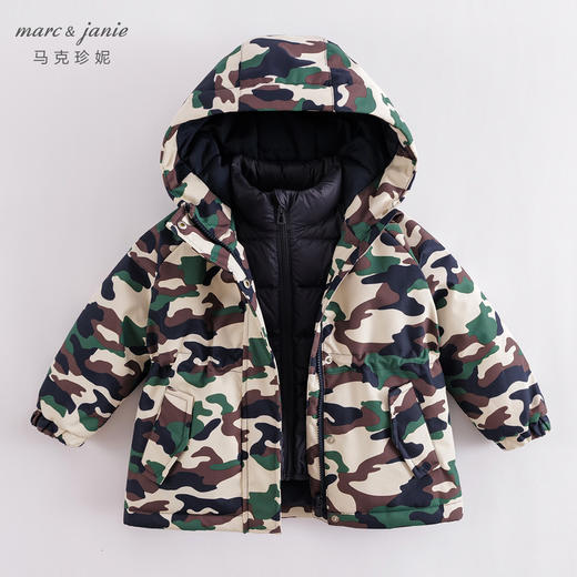 【三防】马克珍妮冬装新款 男女童羽绒内胆两件套221713 商品图1