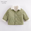 马克珍妮秋冬新款 男女童仿羊羔绒翻领棉衣 儿童外套221110 商品缩略图3