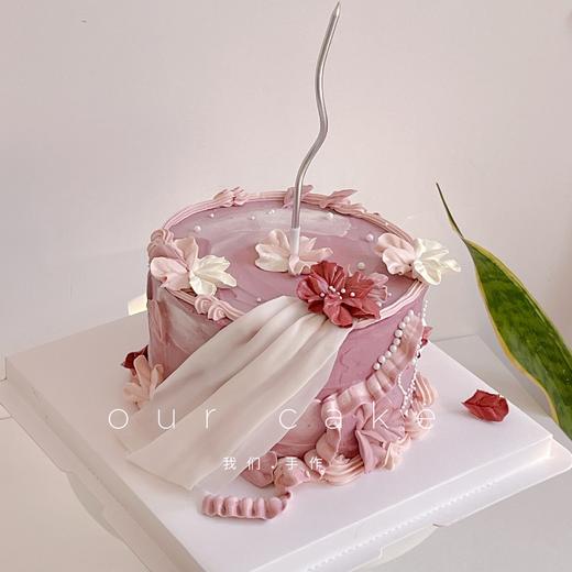 韩式裱花蛋糕（深色⚠️注意色素）-低糖处理无添加 商品图0