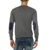 ARMANI 阿玛尼 男士棉质字母徽标V领长袖针织衫 灰色 8N6M96 6M13Z 3901 商品缩略图2