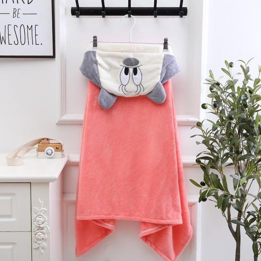 儿童浴巾珊瑚绒斗篷宝宝洗澡速干浴袍 商品图11