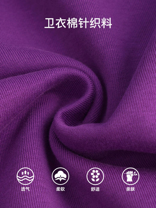 OLrain欧芮儿法式紫色卫衣女秋季2022年新款设计感宽松圆领上衣 商品图2