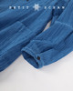 PETIT SCHAN小闪 CLO#115  21克   21g   克莱因蓝纯棉剪花条纹长款外套 商品缩略图13