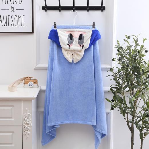 儿童浴巾珊瑚绒斗篷宝宝洗澡速干浴袍 商品图14