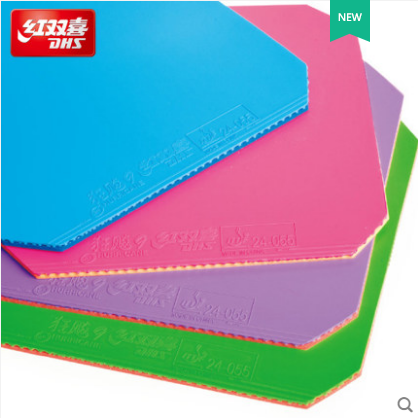 DHS红双喜狂飚9狂飙九彩色套胶反胶兵乓球拍底板胶皮