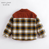 马克珍妮秋冬新款 男童格纹夹棉衬衫 儿童棉衣外套221312 商品缩略图2