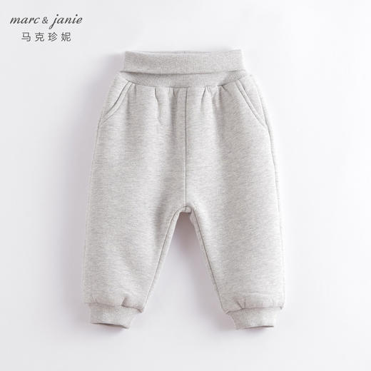 马克珍秋冬装新款 男女童高腰护肚加绒裤 儿童裤子221352 商品图1