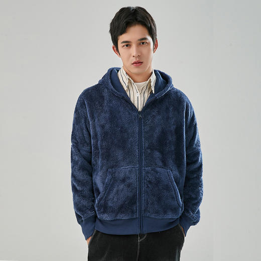 GELUNDUO歌伦多-“云暖双面绒衣连帽卫衣 商品图4