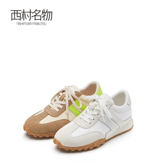 西村名物复古德训鞋女华夫阿甘鞋运动鞋厚底老爹鞋春秋女鞋36821 商品图0