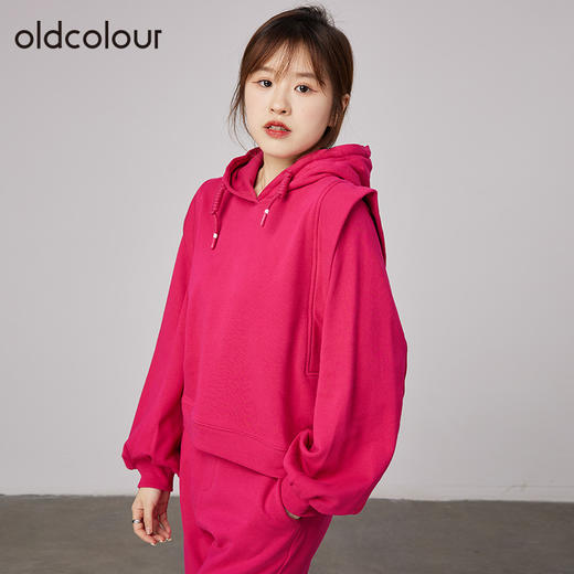 oldcolour商场同款设计感小众休闲减龄宽松遮肉显瘦卫衣女N34023465 商品图3