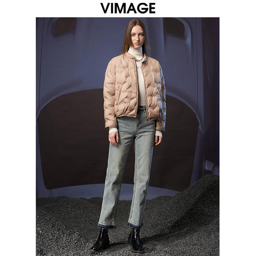  VIMAGE纬漫纪冬季新款时尚白鸭绒短款羽绒服V1811404 商品图1