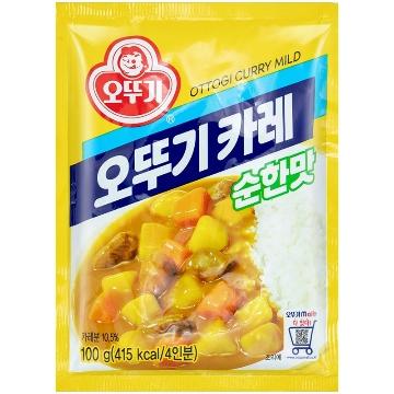 100g 韩国不倒翁 原味/微辣 咖喱粉    家用韩式咖喱块调味粉  小包装原装进口 商品图0
