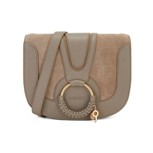 Chloe 蔻依 SEE BY CHLOE 女士拼接斜跨单肩马鞍包  CHS18AS896417 商品图0