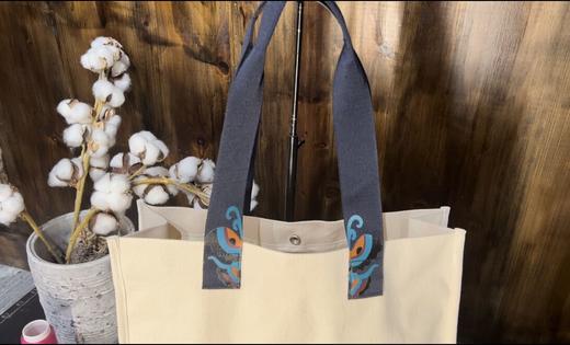 山谷居民手绣帆布包——梦蝶 商品图4