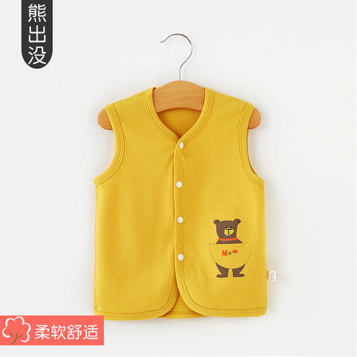 【卡通潮范 一衣两穿】婴儿马甲春秋外穿宝宝背心儿童新生儿小马夹男孩女童夏季薄款坎肩 商品图9