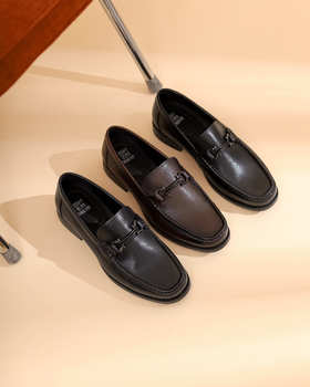 西村名物2022新款正装皮鞋办公鞋婚鞋商务休闲皮鞋男鞋10801