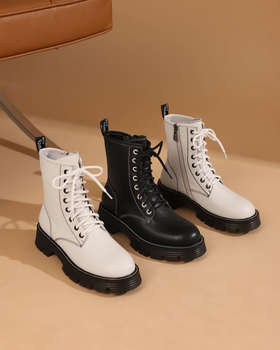 西村名物2021秋冬季新款休闲百搭短靴X21DS43781